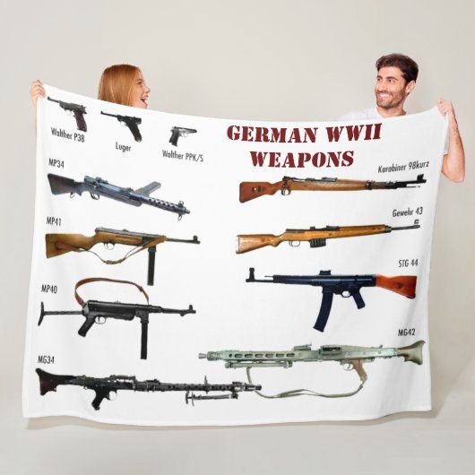 DUITSE WWWAPENS FLEECE DEKEN (In situ)