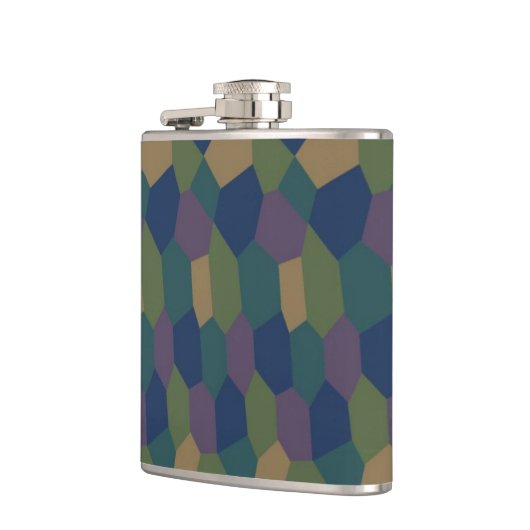Duitse WWWI Lozenge Camouflage Flask 2 Heupfles (Links)