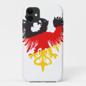 Duitse zwarte adelaar Case-Mate iPhone case (Achterkant)