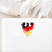 Duitse zwarte adelaar etiket (Insitu)