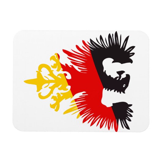 Duitse zwarte adelaar magneet (Horizontaal)