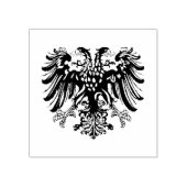 Duitse zwarte adelaar vlag, dubbele kop adelaar rubberstempel (Afrduk)