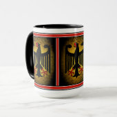 Duitse zwarte arend, Duitsland 15oz Mok (Voorkant links)