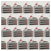 Duitse zwarte boskake Gâteau Slice Dessert Stof (Swatch)