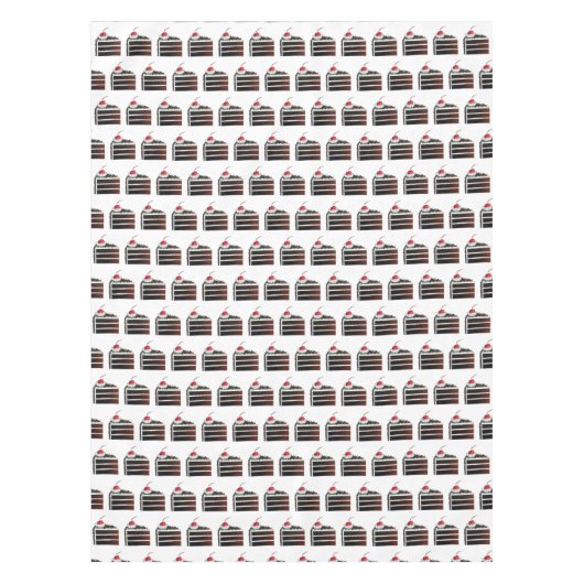 Duitse zwarte boskake Gâteau Slice Dessert Tafelkleed (Voorkant)