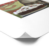 Duitse Zwarte Woud Kat met Cake Muurkunst Poster (Hoek)
