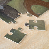 Duitse Zwarte Woud Kat met Taart Legpuzzel (Zijkant)