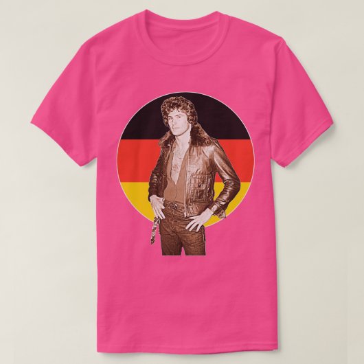 Duitsers houden van David Hasselhoff T-shirt (Design voorkant)
