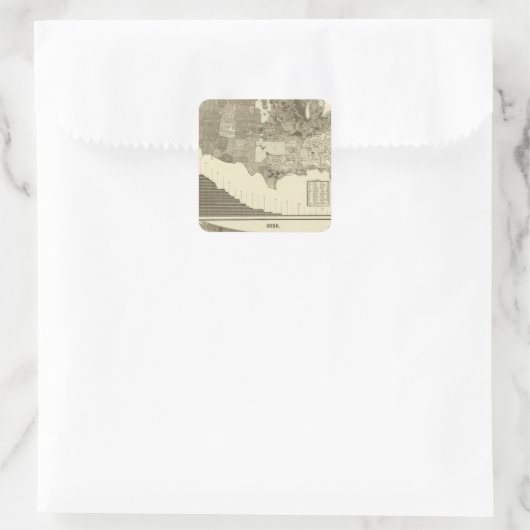 Duitsers, Iers Vierkante Sticker (Tas)