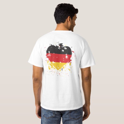 Duitsers laten de wereld rondgaan t-shirt (Achterkant volledig)