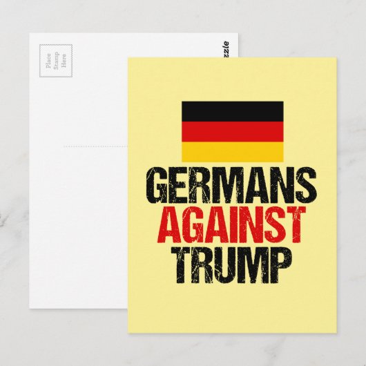 Duitsers tegen Donald Trump Briefkaart (Voorkant / Achterkant)