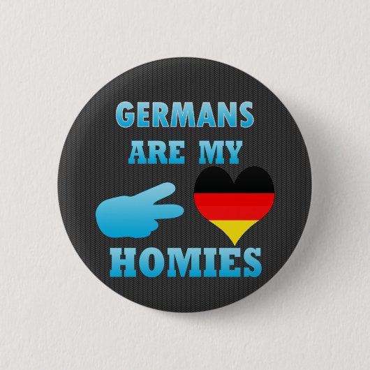 Duitsers zijn mijn Homies Ronde Button 5,7 Cm (Voorkant)