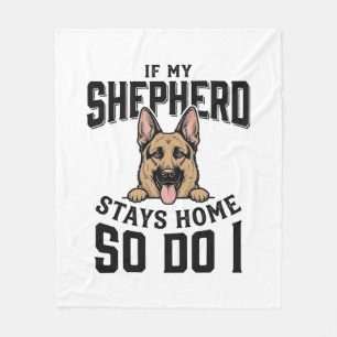 Duitsher Herdershond Shirt Geen Herder Geen Show H Fleece Deken