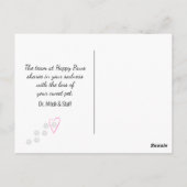 Duitsherderhuisdier Medeleven Verlies Briefkaart (Achterkant)