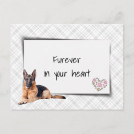 Duitsherderhuisdier Medeleven Verlies Briefkaart
