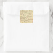 Duitsland 12 vierkante sticker (Tas)