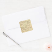 Duitsland 12 vierkante sticker (Envelop)