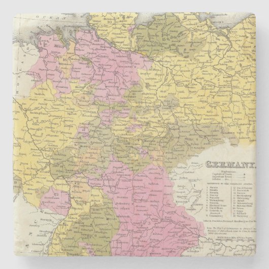 Duitsland 13 stenen onderzetter (Voorkant)
