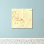 Duitsland 15 canvas afdruk (Insitu (Houten vloer))