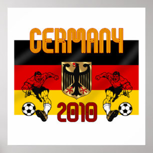 Duitsland 2010 voetbalspelersgeschenken poster