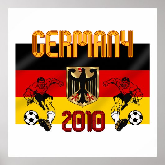 Duitsland 2010 voetbalspelersgeschenken poster (Voorkant)