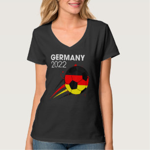 Duitsland 2022 Soccer Team German Flag Mannen Boys T-shirt