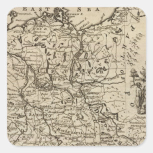 Duitsland 25 vierkante sticker