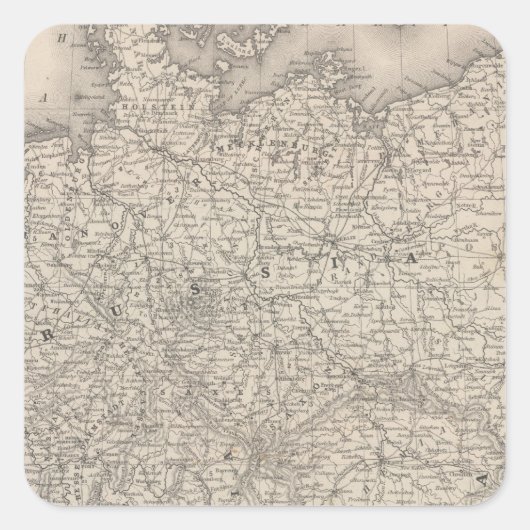 Duitsland 26 vierkante sticker (Voorkant)