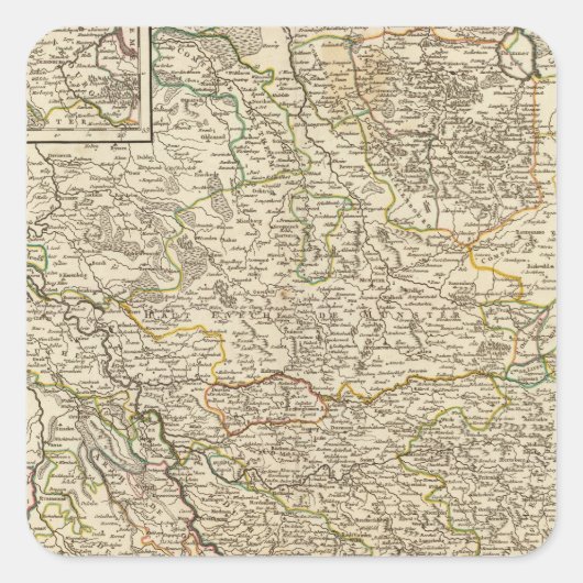 Duitsland 27 vierkante sticker (Voorkant)