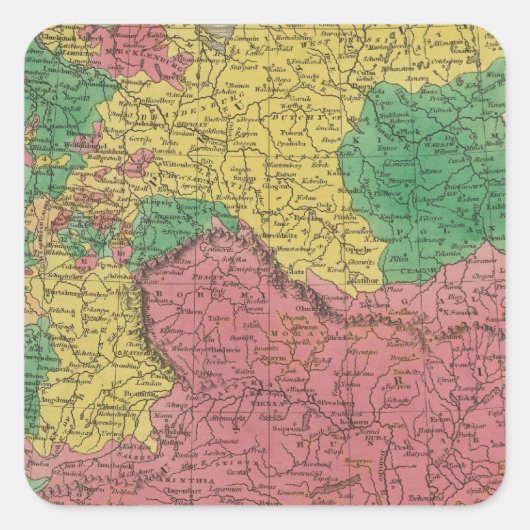 Duitsland 29 vierkante sticker (Voorkant)