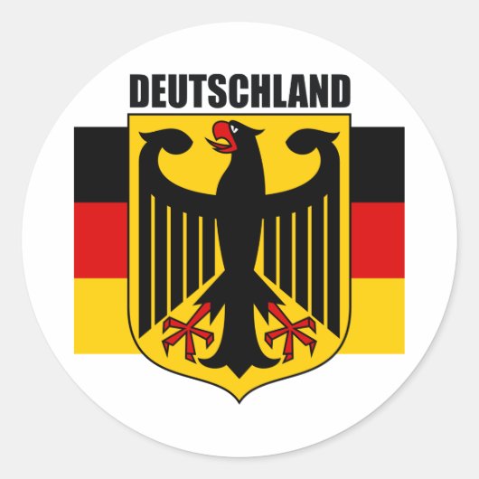 Duitsland 2 ronde sticker (Voorkant)