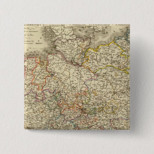 Duitsland 2 vierkante button 5,1 cm (Voorkant)