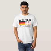 Duitsland 3 maal wereldkampioenschap kampioenen T- T-shirt (Voorkant volledig)
