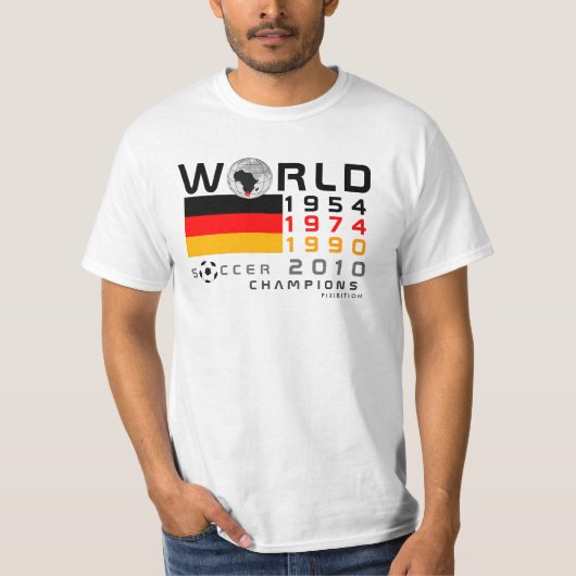 Duitsland 3 maal wereldkampioenschap kampioenen T- T-shirt (Voorkant)