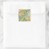 Duitsland 4 vierkante sticker (Tas)