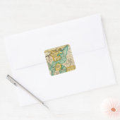 Duitsland 4 vierkante sticker (Envelop)