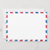 Duitsland Airmail Wedding Invitation Kaart (Achterkant)