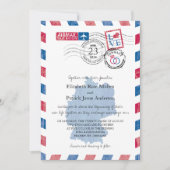 Duitsland Airmail Wedding Invitation Kaart (Voorkant)