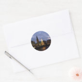 Duitsland: Amburgo Piazza, Duitsland Ronde Sticker (Envelop)