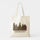 Duitsland Architectuur Landmark Tote Bag (Achterkant)