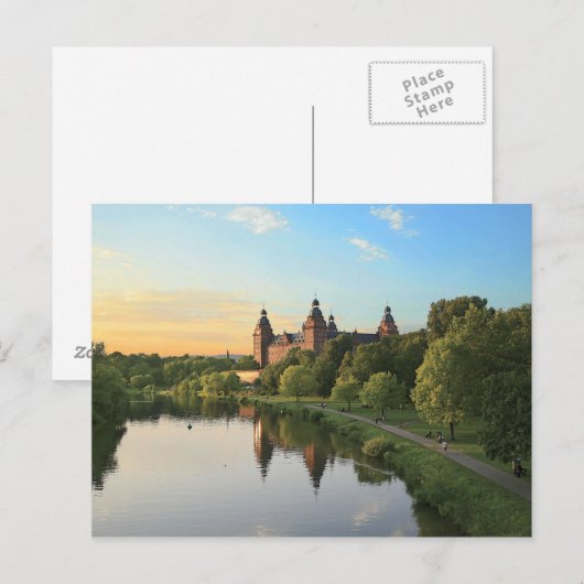 Duitsland, Aschaffenburg, Schloss (kasteel) Briefkaart (Voorkant / Achterkant)