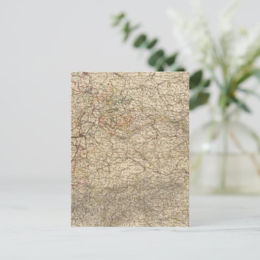 Duitsland Atlas Map Briefkaart (Staand voorkant)