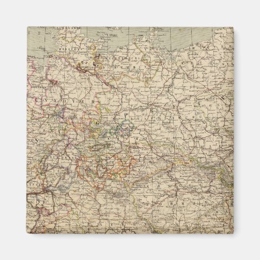 Duitsland Atlas Map Magneet (Voorkant)