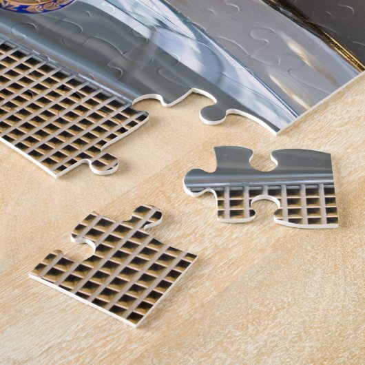 Duitsland, Baden-Wurttemberg, Stuttgart. Mercedes Legpuzzel (Zijkant)