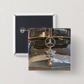 Duitsland, Baden-Wurttemberg, Stuttgart. Mercedes Vierkante Button 5,1 Cm (Voorkant /achterkant)