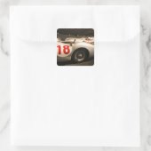 Duitsland, Baden-Wurttemberg, Stuttgart. Vierkante Sticker (Tas)