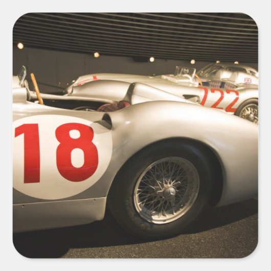 Duitsland, Baden-Wurttemberg, Stuttgart. Vierkante Sticker (Voorkant)