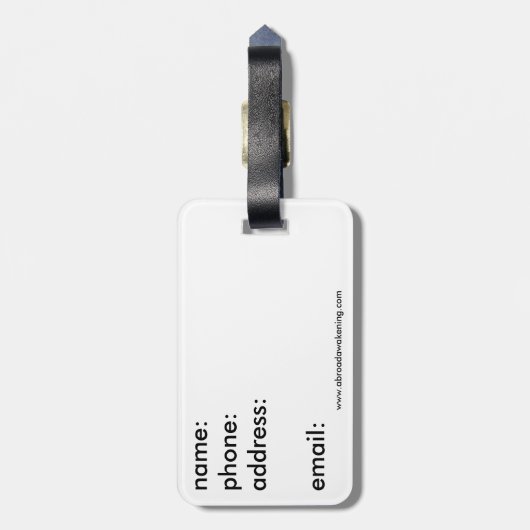 Duitsland Bagagelabel - Land (Achterkant verticaal)