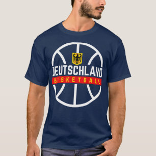 Duitsland Basketbal op Dark T-shirt