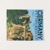 Duitsland Bastei Bridge Wandkleed (Voorkant (horizontaal))